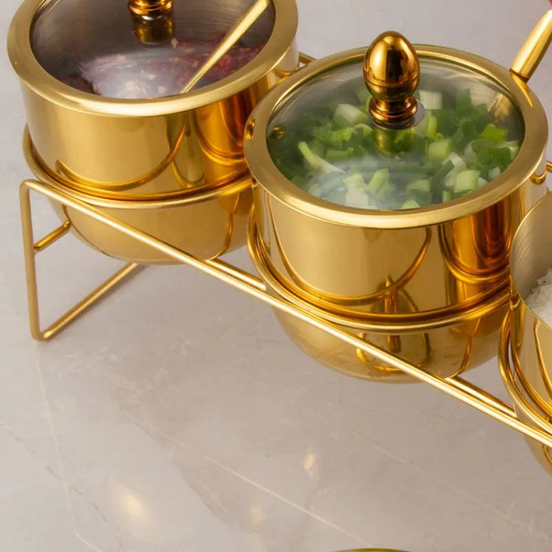 Porta Condimentos Gold