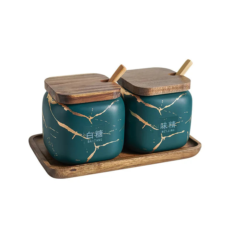 Porta Tempero Mármore Japonês