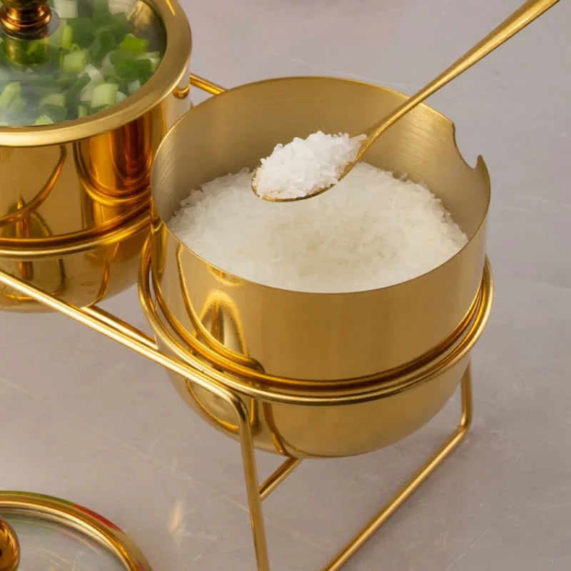 Porta Condimentos Gold