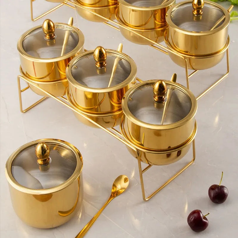 Porta Condimentos Gold