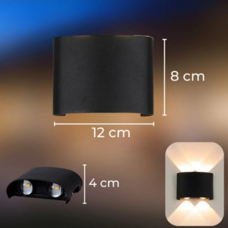 Arandela Externa Led em Alumínio à Prova d'água