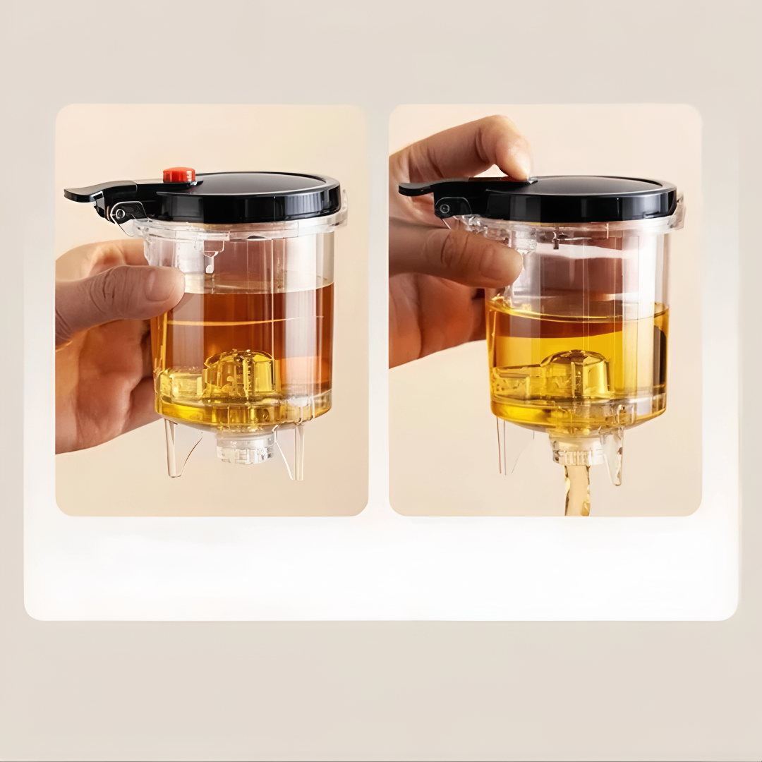 TeaLux Glass™ – Chaleira de Vidro 900ML com Infusor Premium
