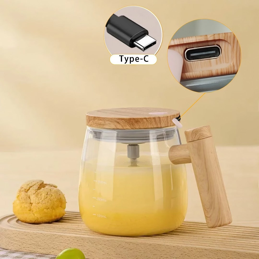 StirCup Pro™ – Chávena Misturadora Automática 400ml (USB-C)
