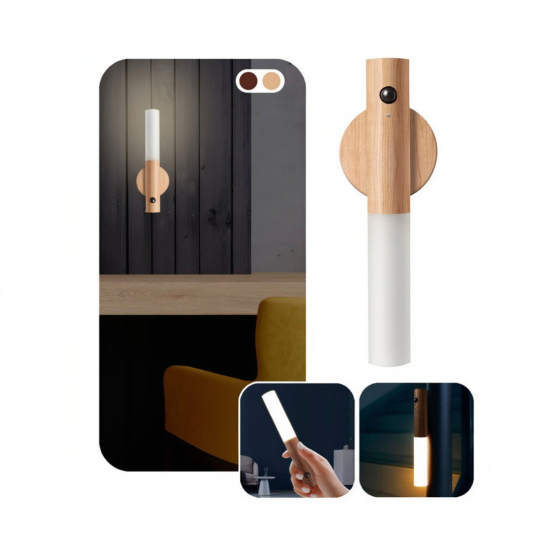 LumiSense Pro – Luminária LED Recarregável com Sensor de Movimento