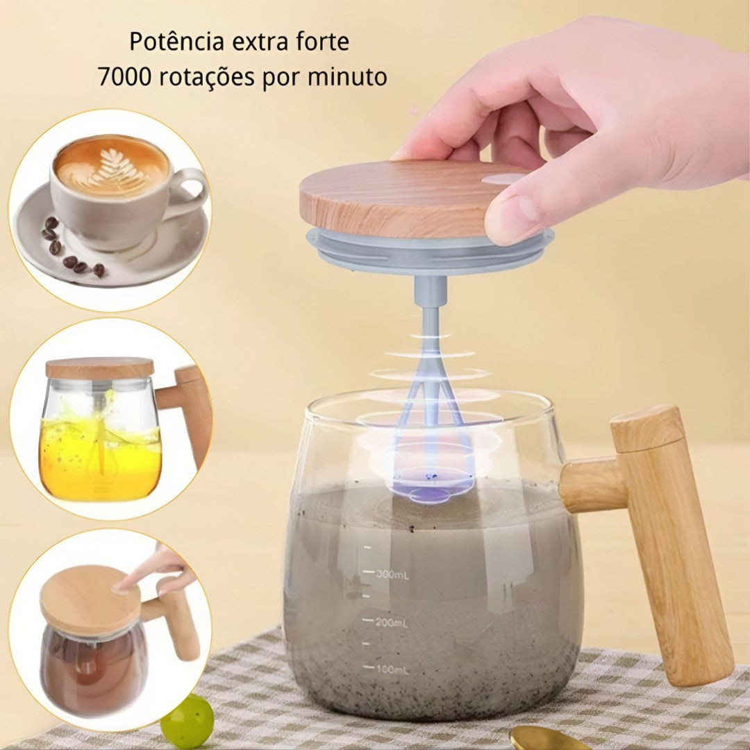 StirCup Pro™ – Chávena Misturadora Automática 400ml (USB-C)