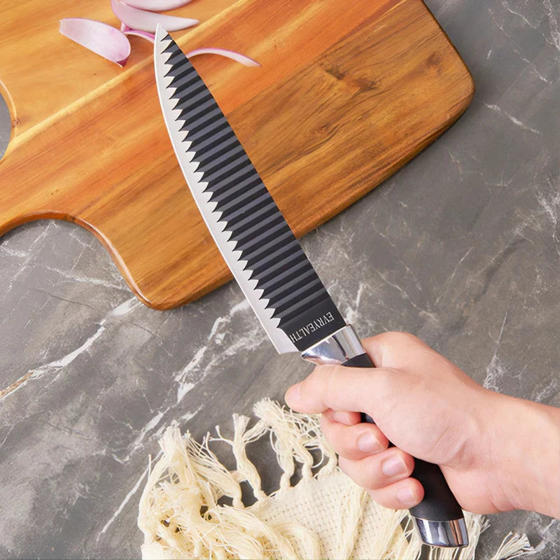 KIT 6 Peças para Churrasco Premium em Aço Inoxidável - Kuro Lâminas