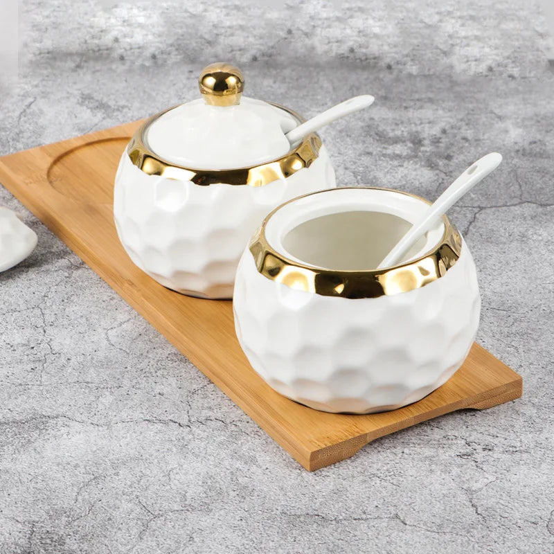 Porta Condimentos Fio De Ouro