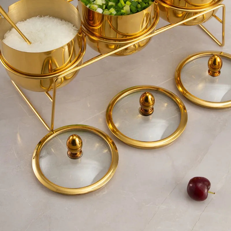 Porta Condimentos Gold