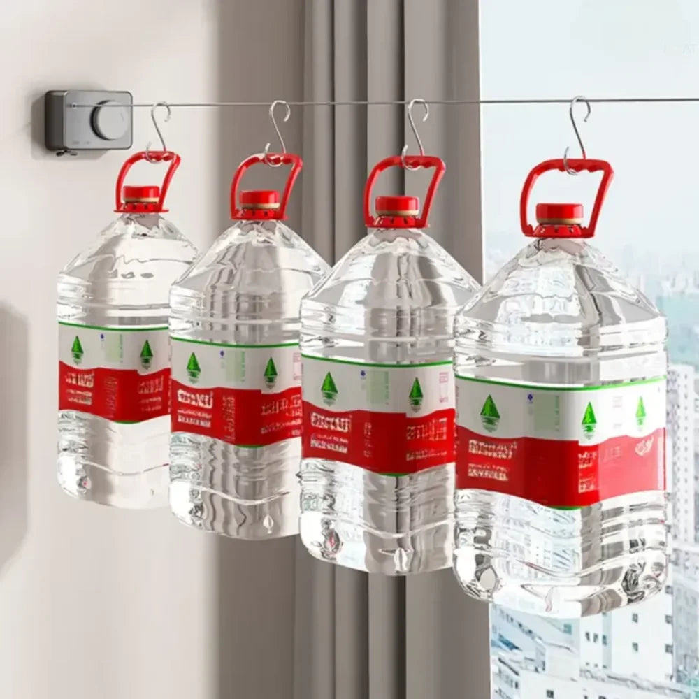 Varal Invisível Retrátil de Aço - Âncora